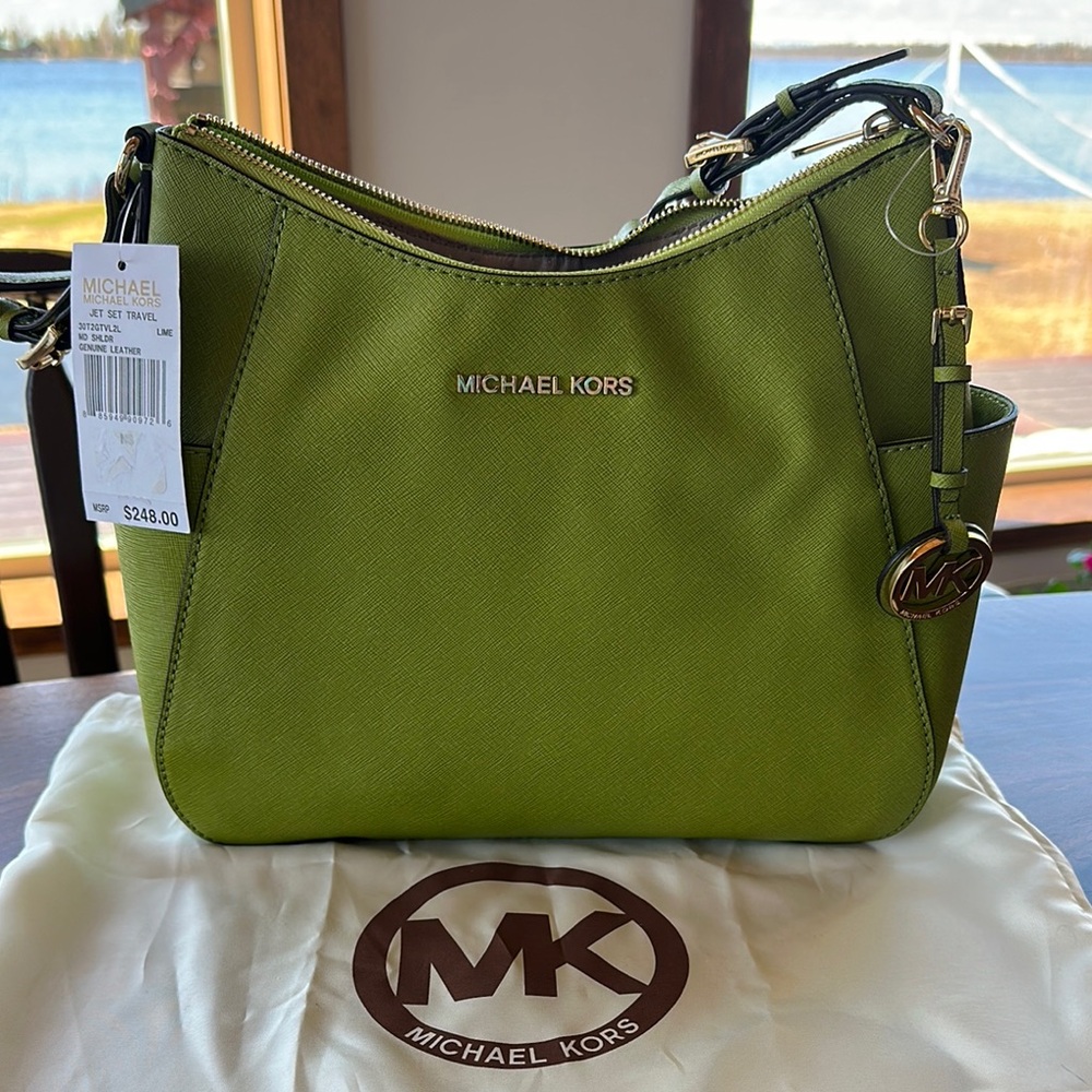 Michael Kors Green Shoulder Bag